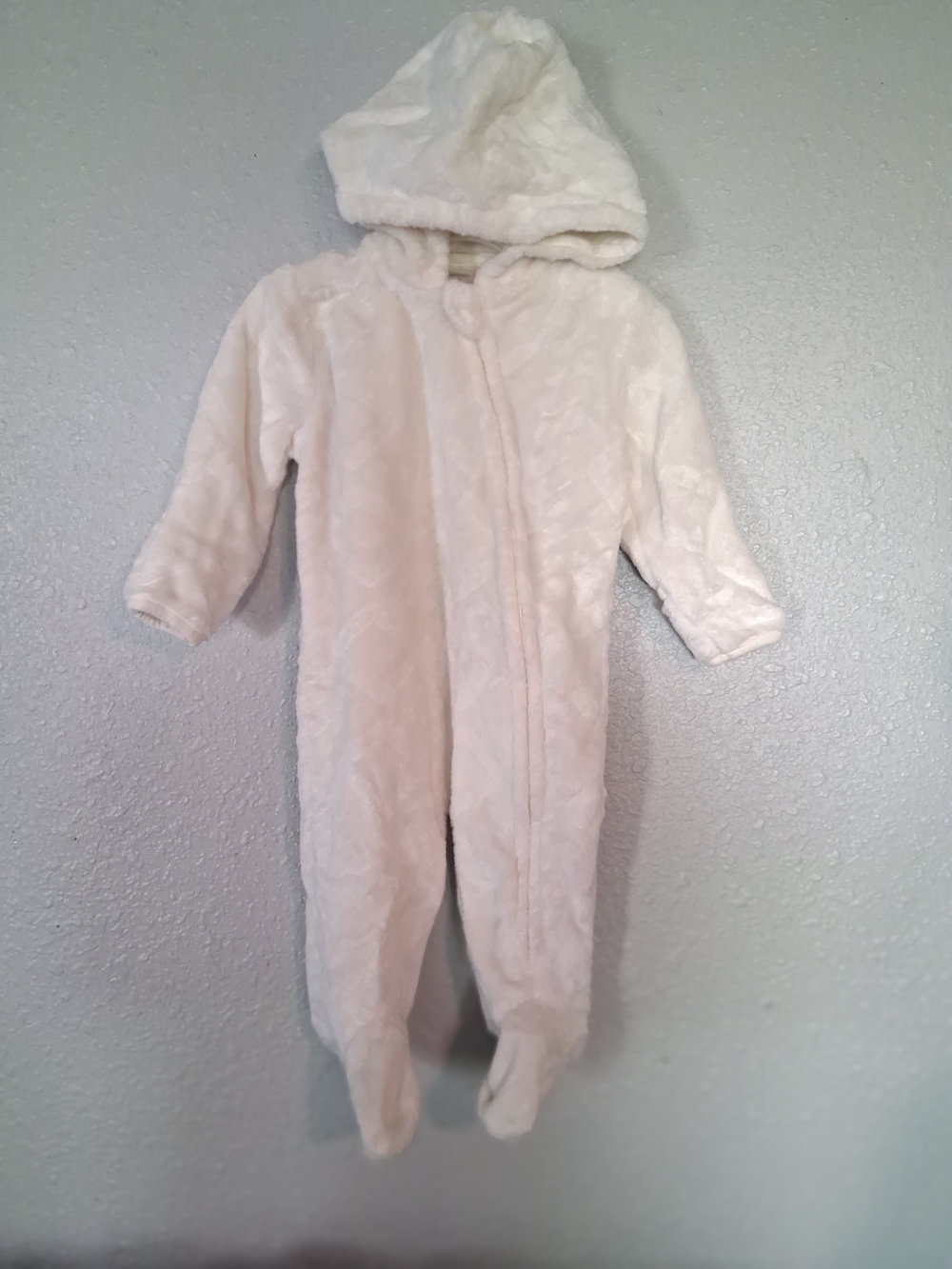 Plush Hooded Baby Footie